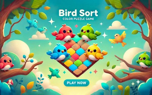 Bird Sort Color Puzzle Game - Free Online Color Sorting Challenge