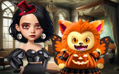 Gloomy Princess Favorite Toy - Gothic Dress Up Game