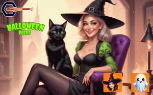 Halloween Pairs Memory Match Puzzle Online Game