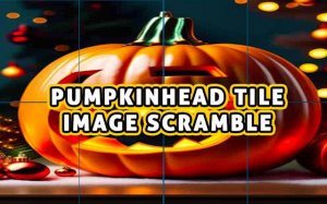 Pumpkinhead Tile Image Scramble Puzzle Game Online