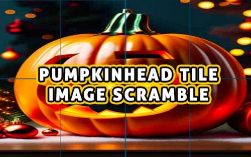 Pumpkinhead Tile Image Scramble Puzzle Game
