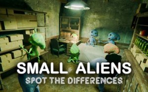 Small Aliens: Spot The Differences Puzzle Game