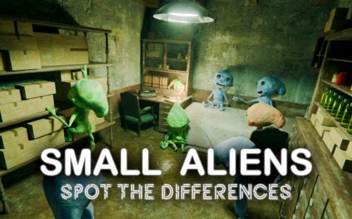 Small Aliens: Spot The Differences Game