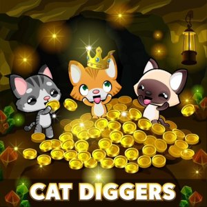 Idle Cat Diggers Mining Game